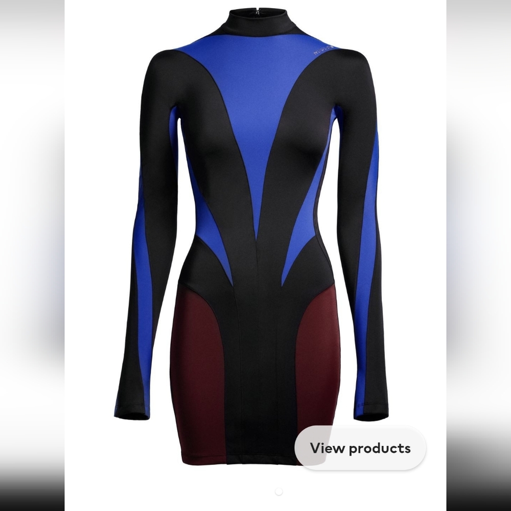 H&M Mugler panel dress